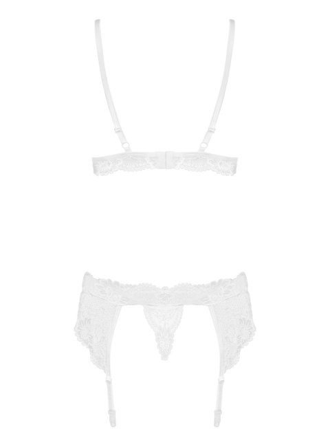 Obsessive 810-SEG komplet bielizny biały S/M