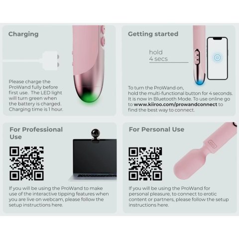 Kiiroo masażer różdżka ProWand Pink Kiiroo masażer różdżka ProWand Pink