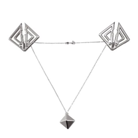 LOCKINK zaciski Nipple Clamps with Heavy Pendant Grey LOCKINK zaciski Nipple Clamps with Heavy Pendant Grey