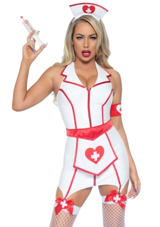 Leg Avenue przebranie pielęgniarki Vinyl Er Hottie Dress S