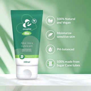 EasyGlide - Bio & Natural Waterbased Lubricant Aloe Vera 100 ml