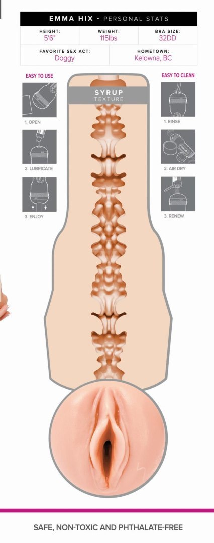 Fleshlight - Girls Emma Hix Syrup Signature Vagina Beige