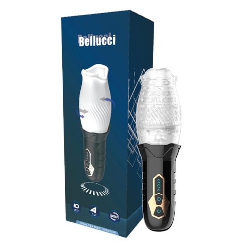 Rotating and vibrating masturbator