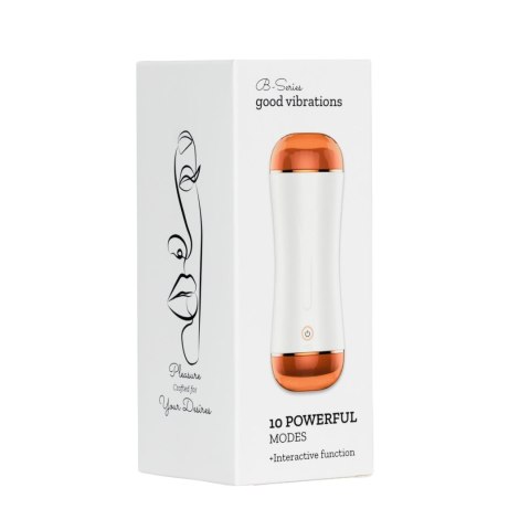 Masturbator - B - Series - Vibrating Masturbation Cup USB 10 function + Interactive Function / Double Ends