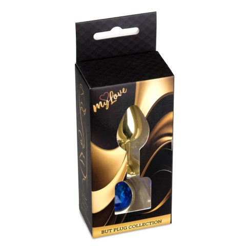 MyLove Toys - Jewellery Gold PLUG- Dark Blue