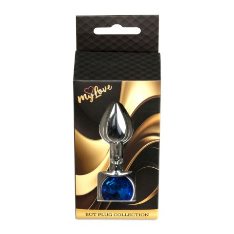 MyLove Toys - Jewellery Silver PLUG- Dark Blue