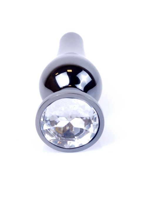 MyLove Toys - Jewellery Dark Silver BUTT PLUG- Clear