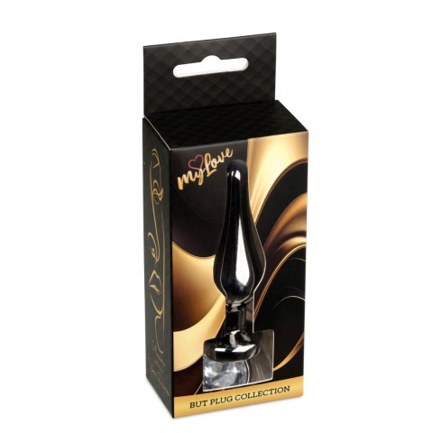 MyLove Toys - Jewellery Dark Silver BUTT PLUG- Clear