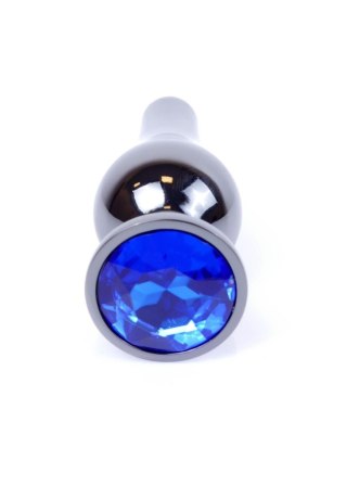 MyLove Toys - Jewellery Dark Silver BUTT PLUG- Dark Blue