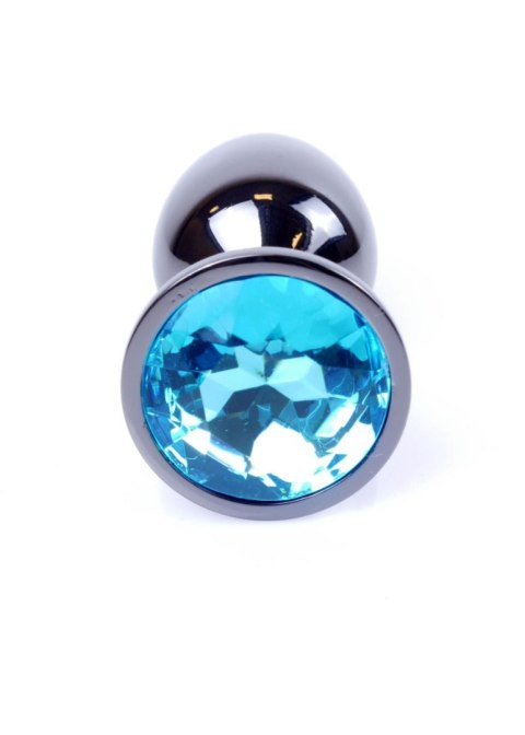 MyLove Toys - Jewellery Dark Silver PLUG- Light Blue