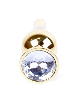 MyLove Toys - Jewellery Gold BUTT PLUG- Clear