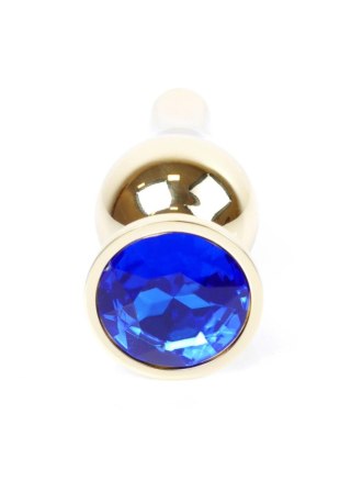 MyLove Toys - Jewellery Gold BUTT PLUG- Dark Blue