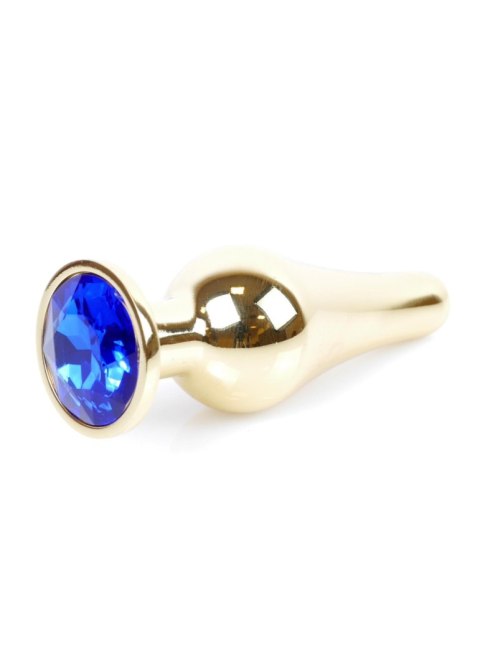 MyLove Toys - Jewellery Gold BUTT PLUG- Dark Blue
