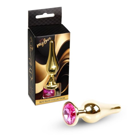 MyLove Toys - Jewellery Gold BUTT PLUG- Pink