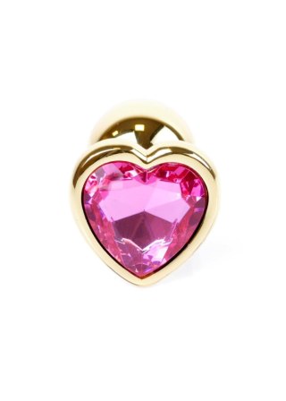 MyLove Toys - Jewellery Gold Heart PLUG- Pink