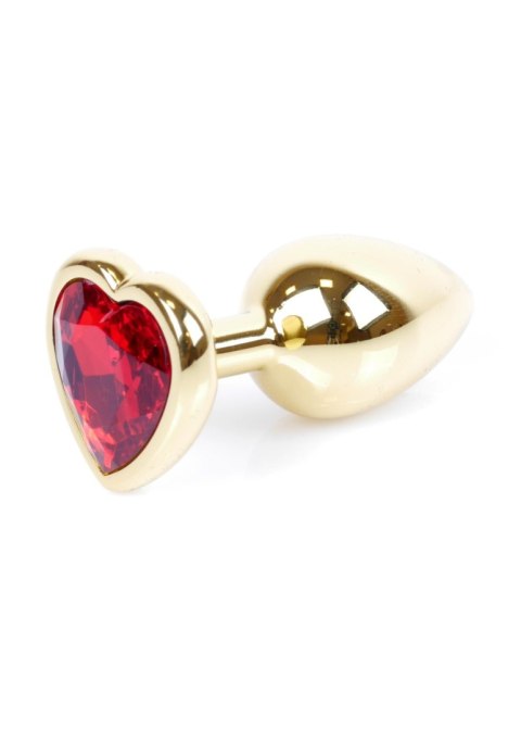 MyLove Toys - Jewellery Gold Heart PLUG- Red
