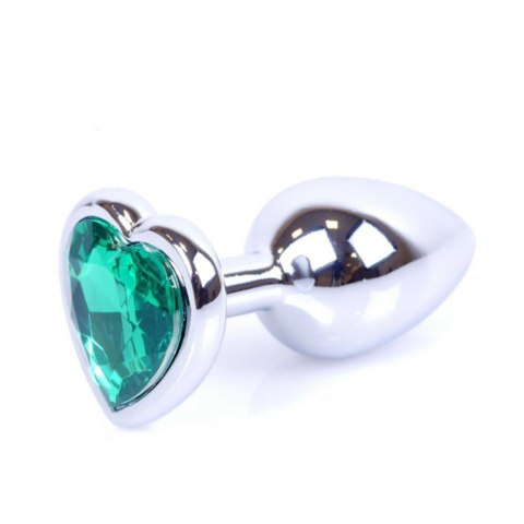 MyLove Toys - Jewellery Silver Heart PLUG- Green
