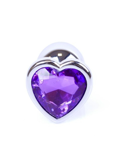 MyLove Toys - Jewellery Silver Heart PLUG- Purple