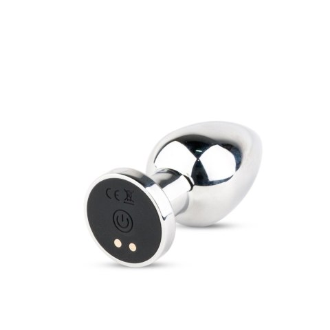 Metal Butt Plug M Vibrator USB - Remote Control