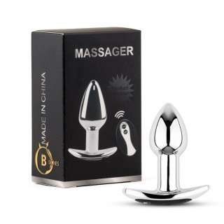 Metal Butt Plug S Vibrator USB - Remote Control