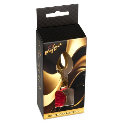 MyLove Toys - Jewellery Gold PLUG ROSE- Red