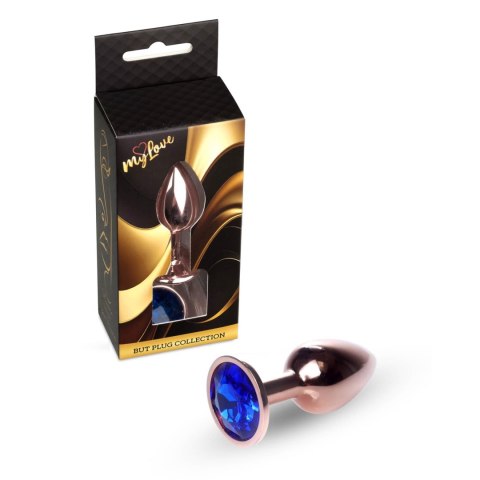 MyLove Toys - Jewellery Red Gold PLUG- Dark Blue
