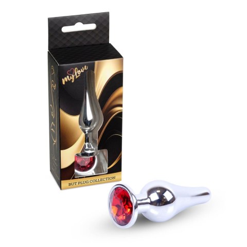 MyLove Toys - Jewellery Silver BUTT PLUG- Red