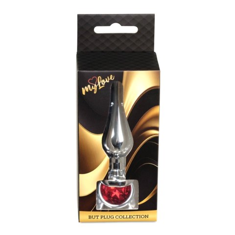MyLove Toys - Jewellery Silver BUTT PLUG- Red