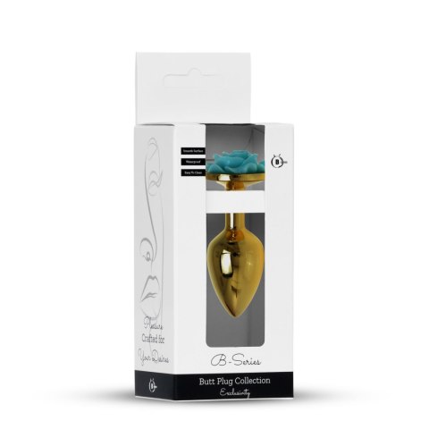 Plug-Jewellery Gold PLUG ROSE- Light Blue
