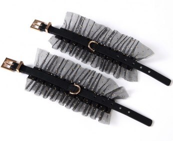 Kinky Diva Wrist Cuffs Vegan Leather / Lace / Glitter Kinky Diva Wrist Cuffs Vegan Leather / Lace / Glitter