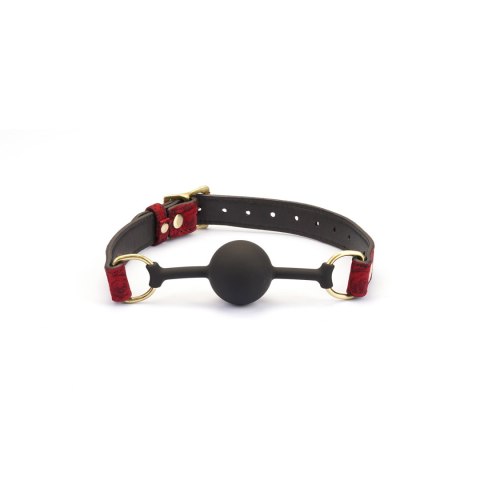 Liebe Seele Kinbaku Ukiyoe Bal Gag with Red Rosy Leather Straps Liebe Seele Kinbaku Ukiyoe Bal Gag with Red Rosy Leather Straps