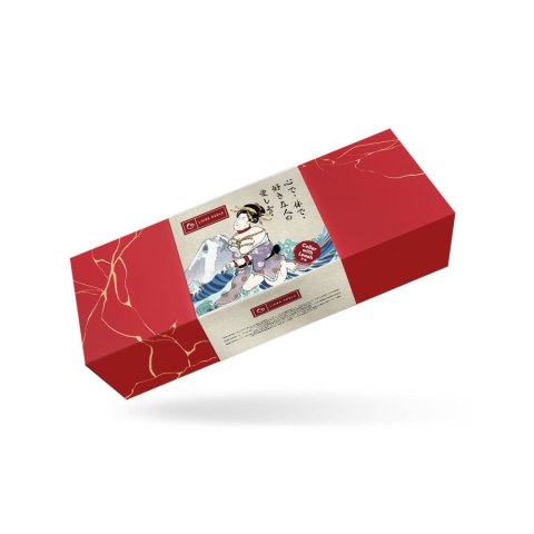 Liebe Seele Kinbaku Ukiyoe Red Rosy Leather Collar and Leash