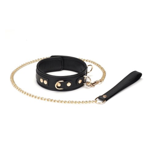 Liebe Seele obróżka ze smyczą Dark SecretCollar and Leash Liebe Seele obróżka ze smyczą Dark SecretCollar and Leash