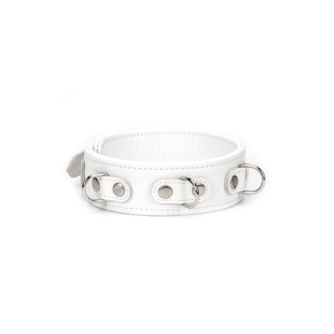 Liebe Seele obróżka ze smyczą Fuji White Collar with Leash