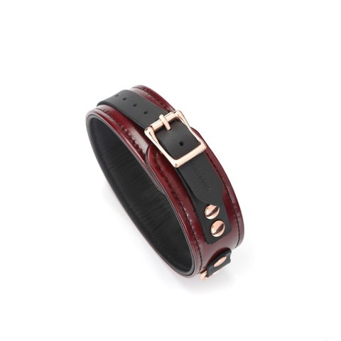 Liebe Seele obróżka ze smyczą Wine Red Collar and Leash Liebe Seele obróżka ze smyczą Wine Red Collar and Leash