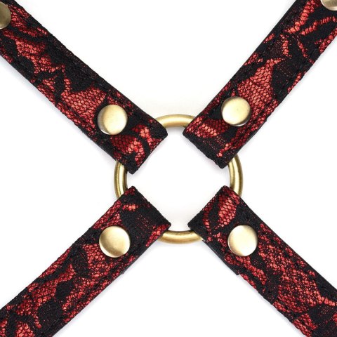 Liebe Seele uprząż Bondage Victorian Garden Lace and PU Hogtie Liebe Seele uprząż Bondage Victorian Garden Lace and PU Hogtie