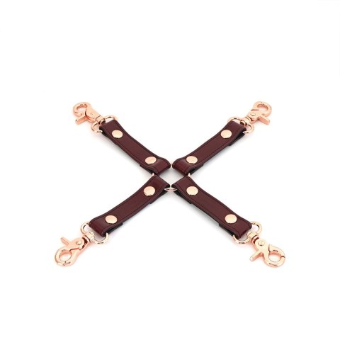 Liebe Seele uprząż bondage Wine Red Hogtie