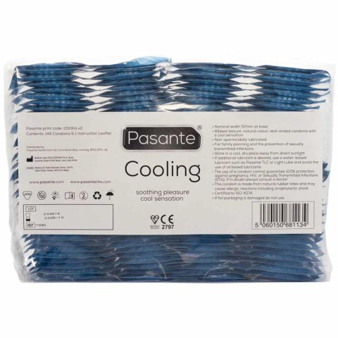 Pasante Cooling Condoms Bulk Packs 144 pcs