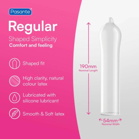 Pasante Regular Condoms 12 pcs