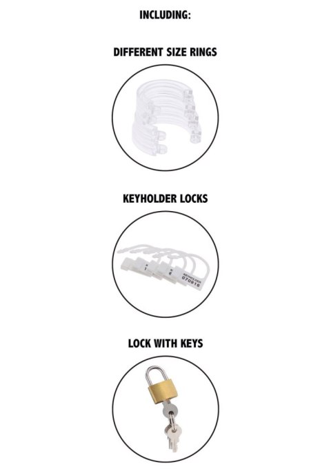 Chastity Cock Cage Acrylic Transparent