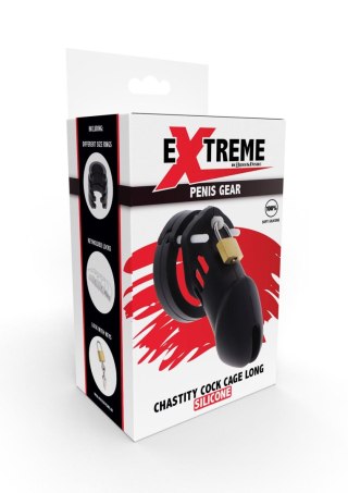 Chastity Cock Cage Slicone L Black