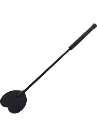 Crop Whip Heart Black