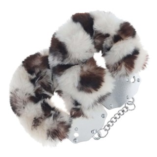 Heavy-duty Fluffy Handcuffs - Snow Leopard
