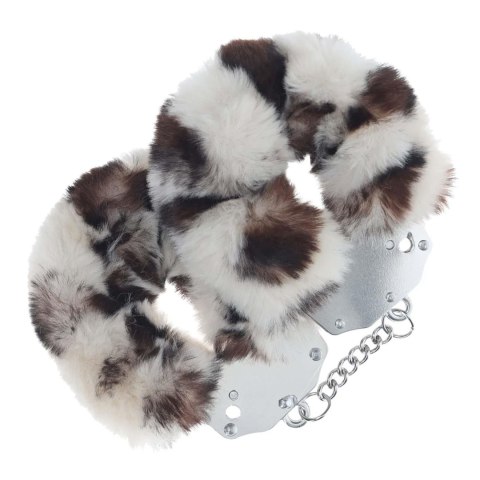 Heavy-duty Fluffy Handcuffs - Snow Leopard