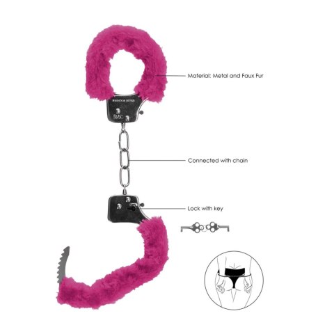 Pleasure Handcuffs Furry Pink