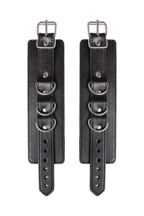 Anonymo handcuffs, PU leather, black