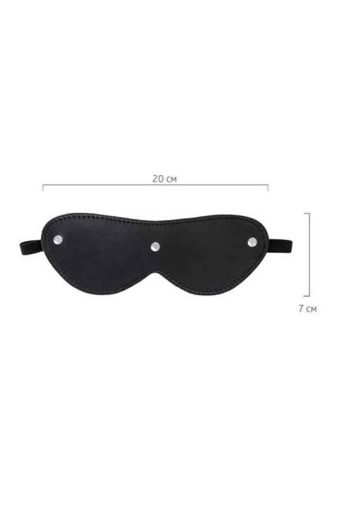 Anonymo mask, PU leather, black, 24 cm