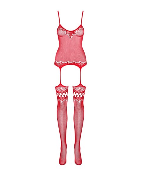 Bodystocking F214 czerwone S/M/L