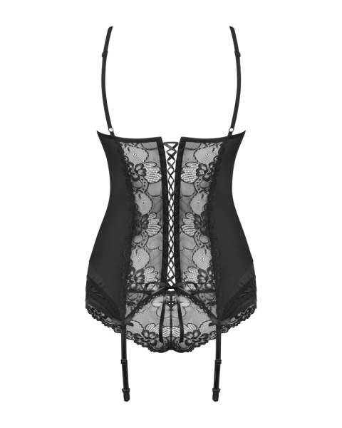 Obsessive gorset czarny z figami Heartina L/XL