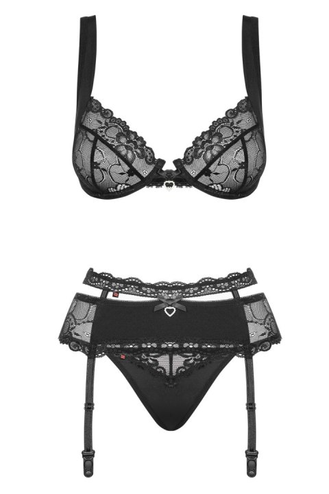 Obsessive komplet bielizny Heartina L/XL